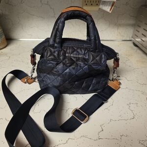 MZ WALLACE MICRO SUTTON IN DARK BLUE CAMO